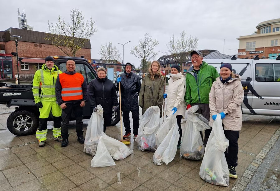 Stjørdal sentrum april 2025