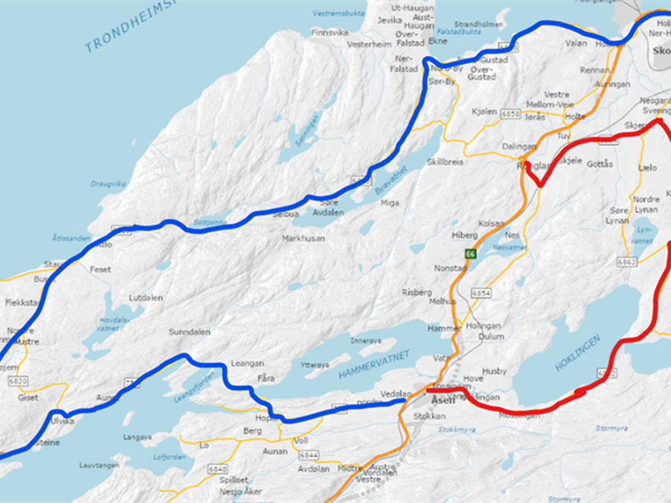 Trafikkhåndtering etter skredet på E6